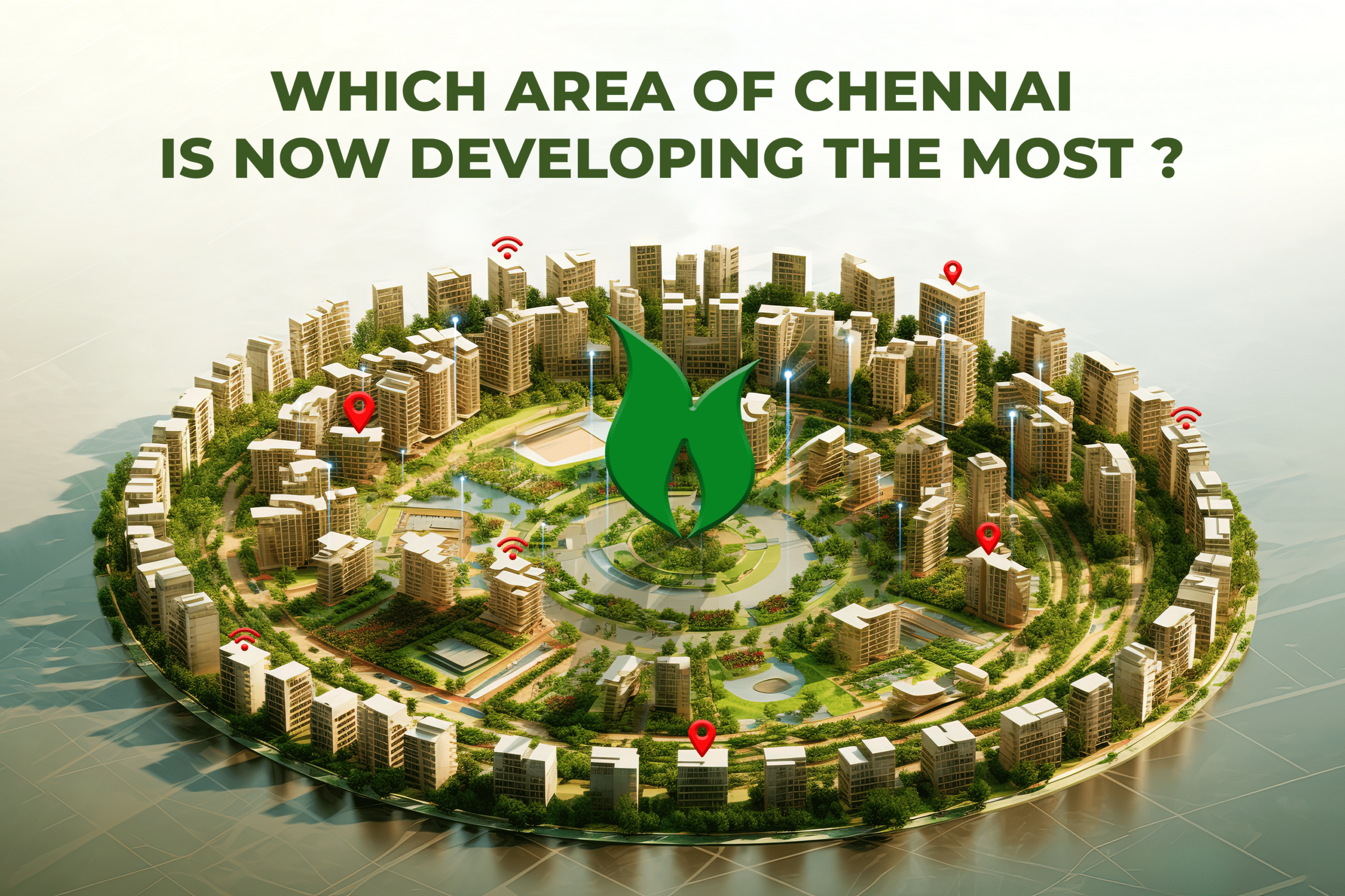 Which area of chennai is now developing the most