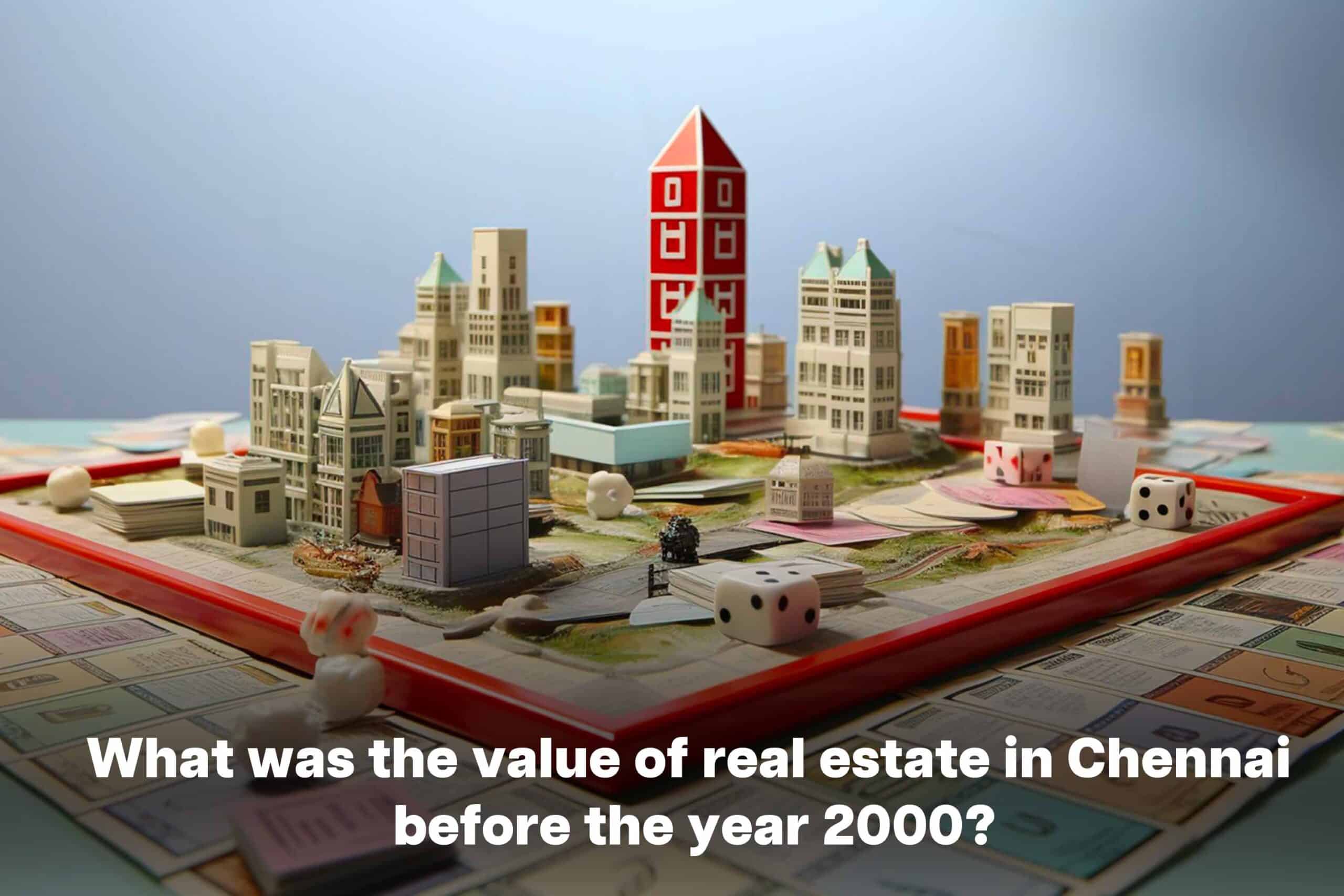 What was the value of real estate in chennai before the year 2000?