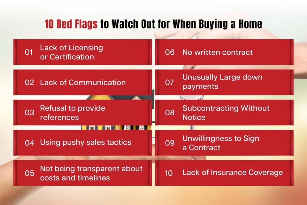 red flags for home buyers, Red Flags to Look for When Buying a Home