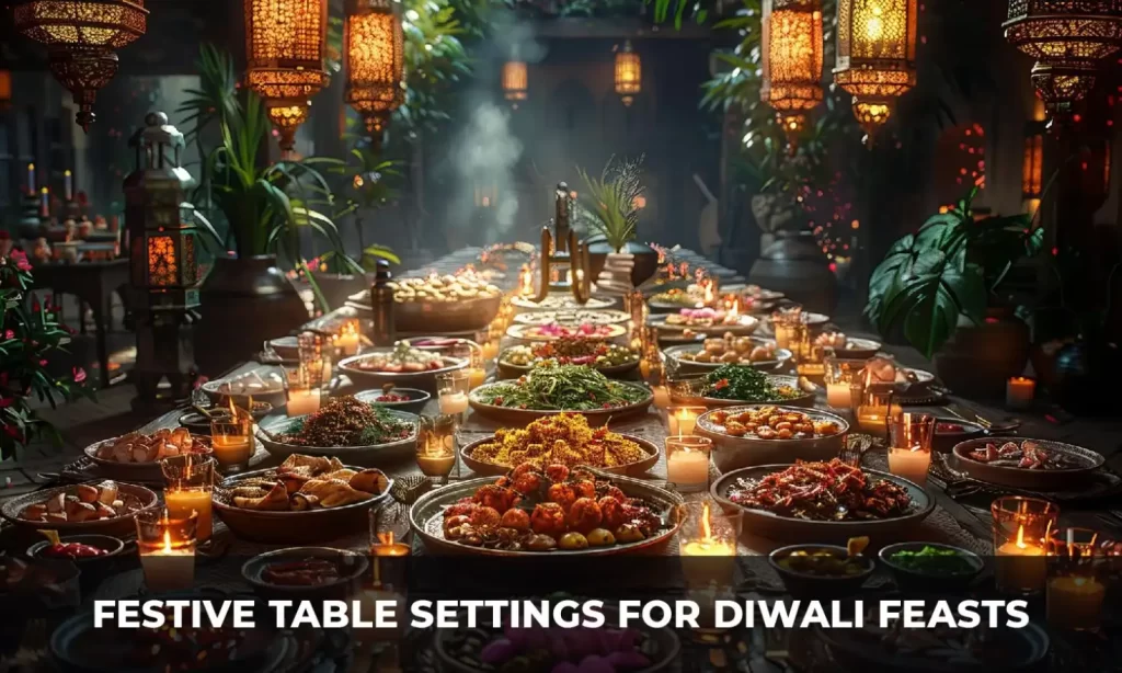 Festive Table Settings for Diwali Feasts - Diwali Decor Tips