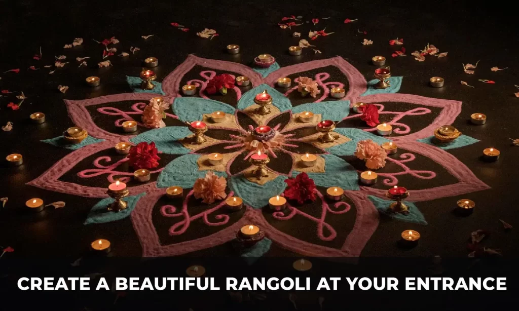 Create Beautiful Rangoli at Your Entrance - Diwali Decor tips